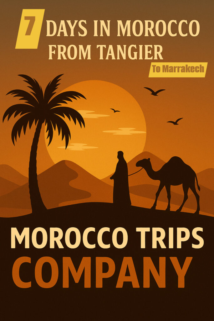 7 days tour from Tangier to Marrakech via the Merzouga Desert 2026
